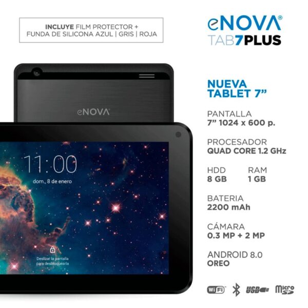 Tablet eNova 7'' 8GB 1GB RAM Android 8 - Image 2